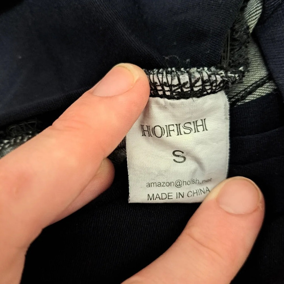 Hofish Grey Black Distressed Over The Belly Shorts Size Small - Picture 6 of 6